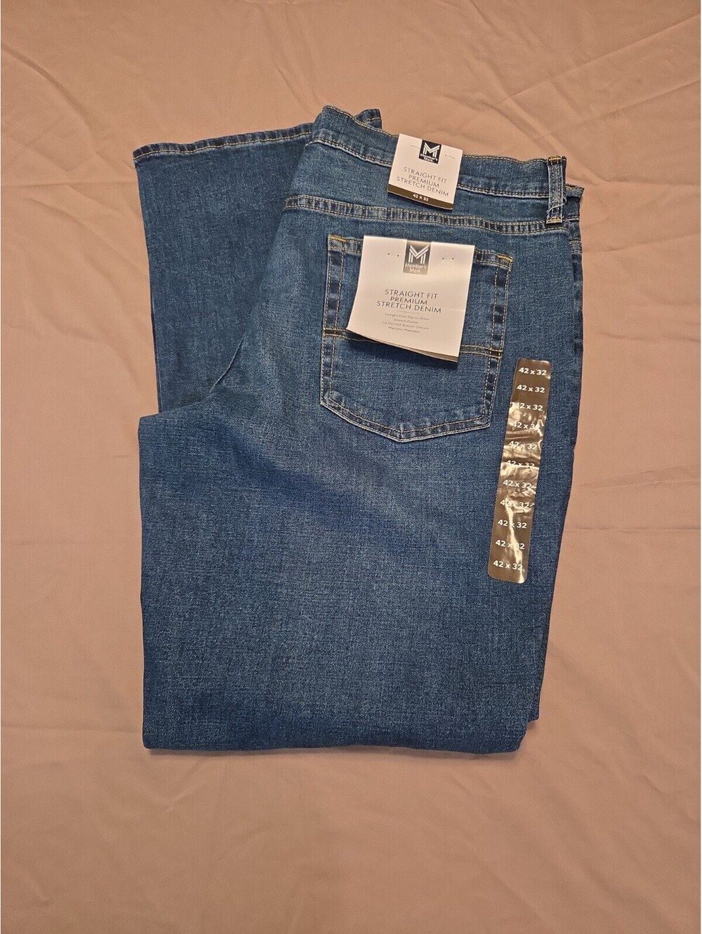 Members Mark Straight Fit Premium Stretch Denim New With Tag
